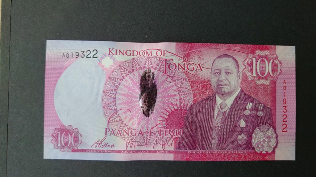 ** Tonga 100 pa'anga 2015 UNC p49  **, Ophalen of Verzenden, Los biljet