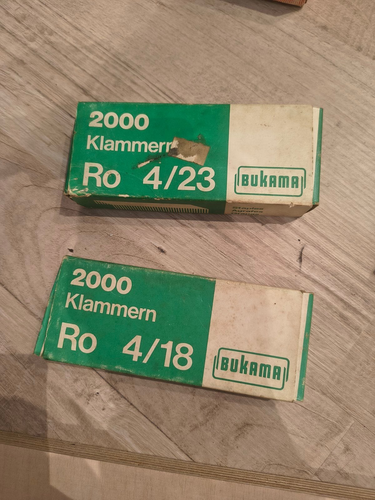2 dozen Bukama nietjes (Ro 4/23 en Ro 4/18), Ophalen of Verzenden, Gebruikt