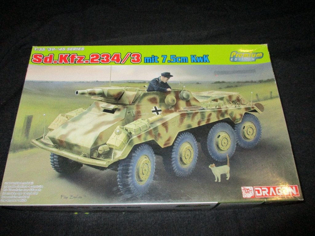 D-490,DRAGON 1-35,NO,6786,Sd.Kfz. 234/3 mit 7.5cm KwK '39-'4, Overige merken, 1:32 tot 1:50, Overige typen, Nieuw