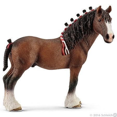 Schleich 13808 Clydesdale hengst, dierfiguur, Ophalen of Verzenden, Gebruikt, Paard, Beeldje of Figuurtje