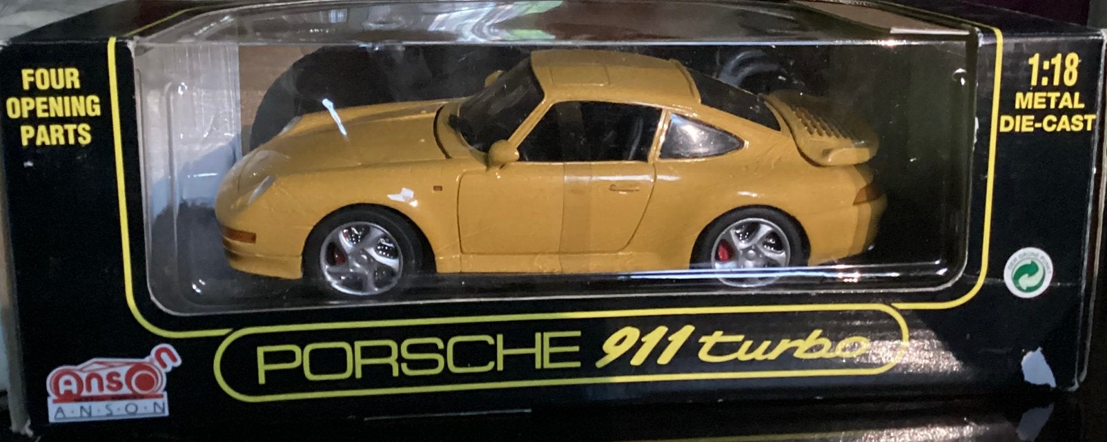 Porsche 911 Turbo, Hobby en Vrije tijd, Modelauto's | 1:18, Ophalen of Verzenden, Zo goed als nieuw, Overige merken