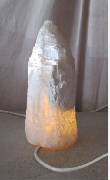 Prachtige Retro Tafellamp in Natuursteen, Ophalen of Verzenden, Zo goed als nieuw, Minder dan 50 cm