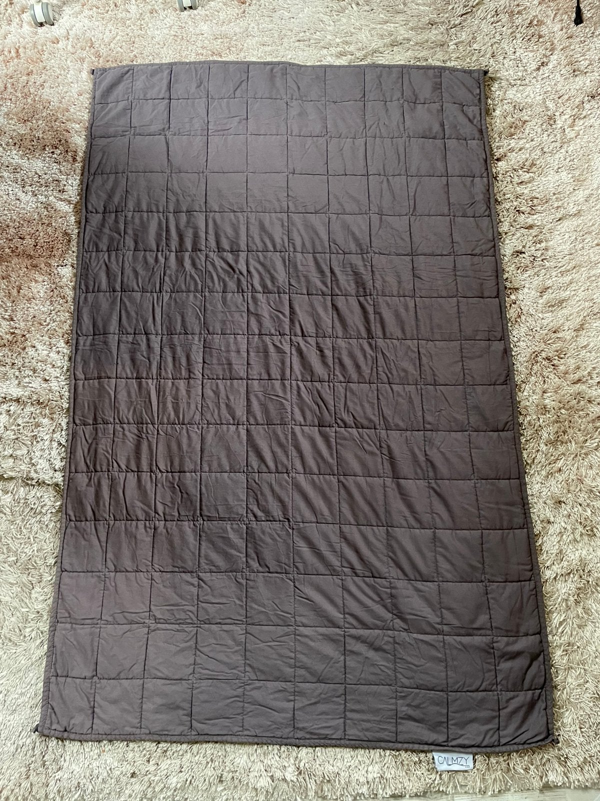 Calmzy Verzwaringsdeken Kinderen 3,2 KG met overtrek (grijs), Ophalen, Zo goed als nieuw, Ademend, Grijs