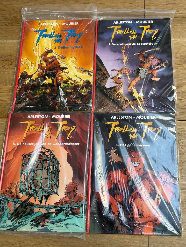 Trolllen van Troy 1,2,4,5 hardcover (Talent coll.500), Meerdere stripboeken, Ophalen of Verzenden, Zo goed als nieuw