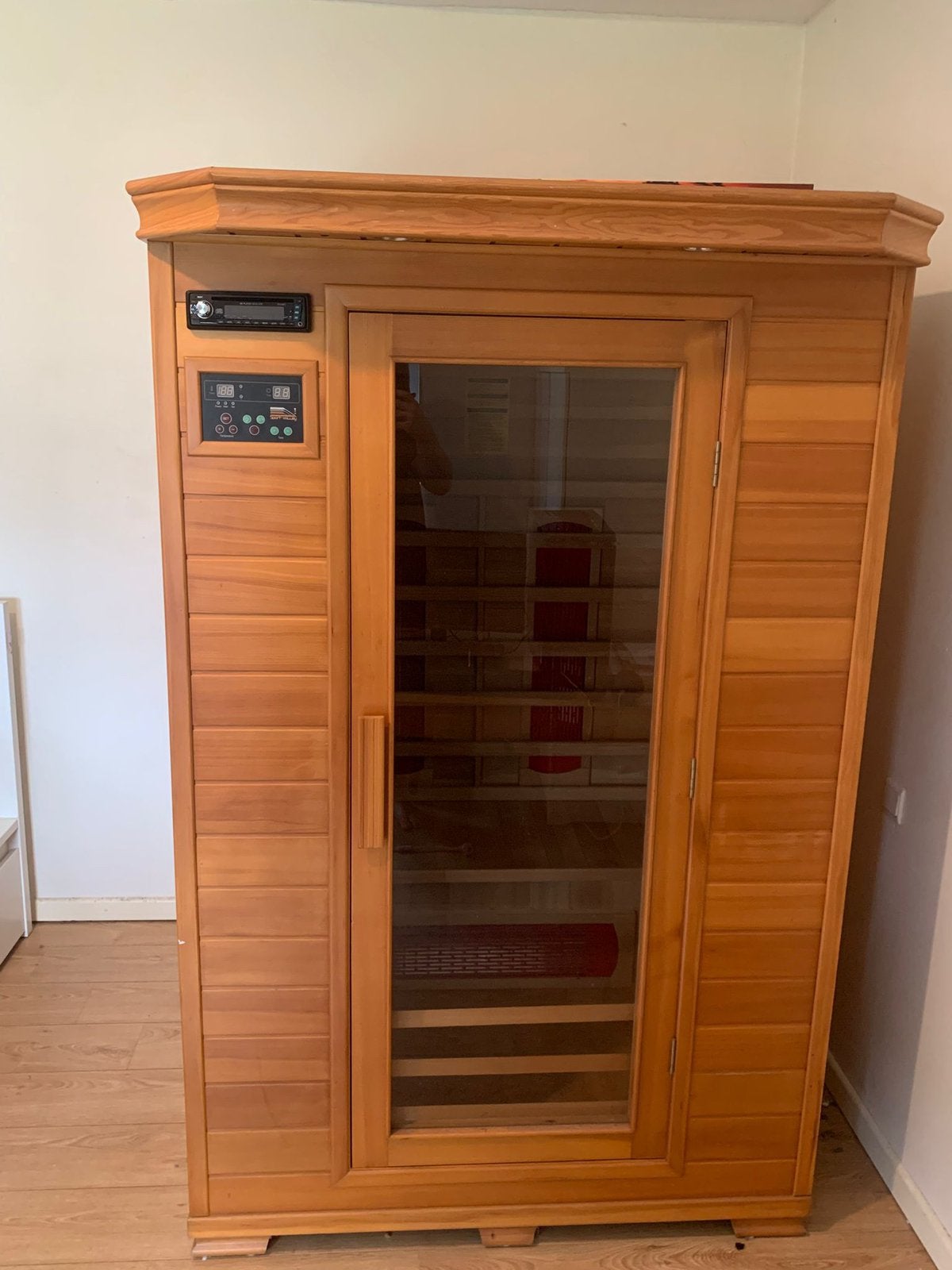 Te koop infrarood sauna, Sport en Fitness, Sauna, Ophalen, Zo goed als nieuw, Complete sauna
