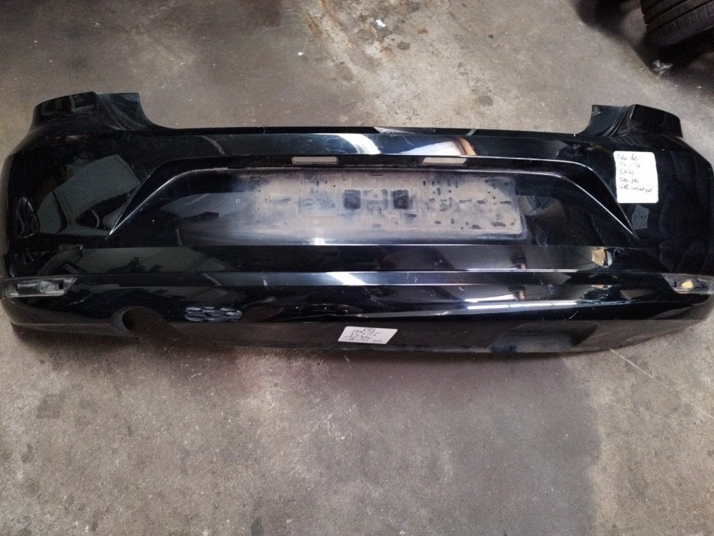 achterbumper VW Polo 6C zwart uni L041 bj 2014 tot 2017, Ophalen, Gebruikt, Volkswagen, Achter