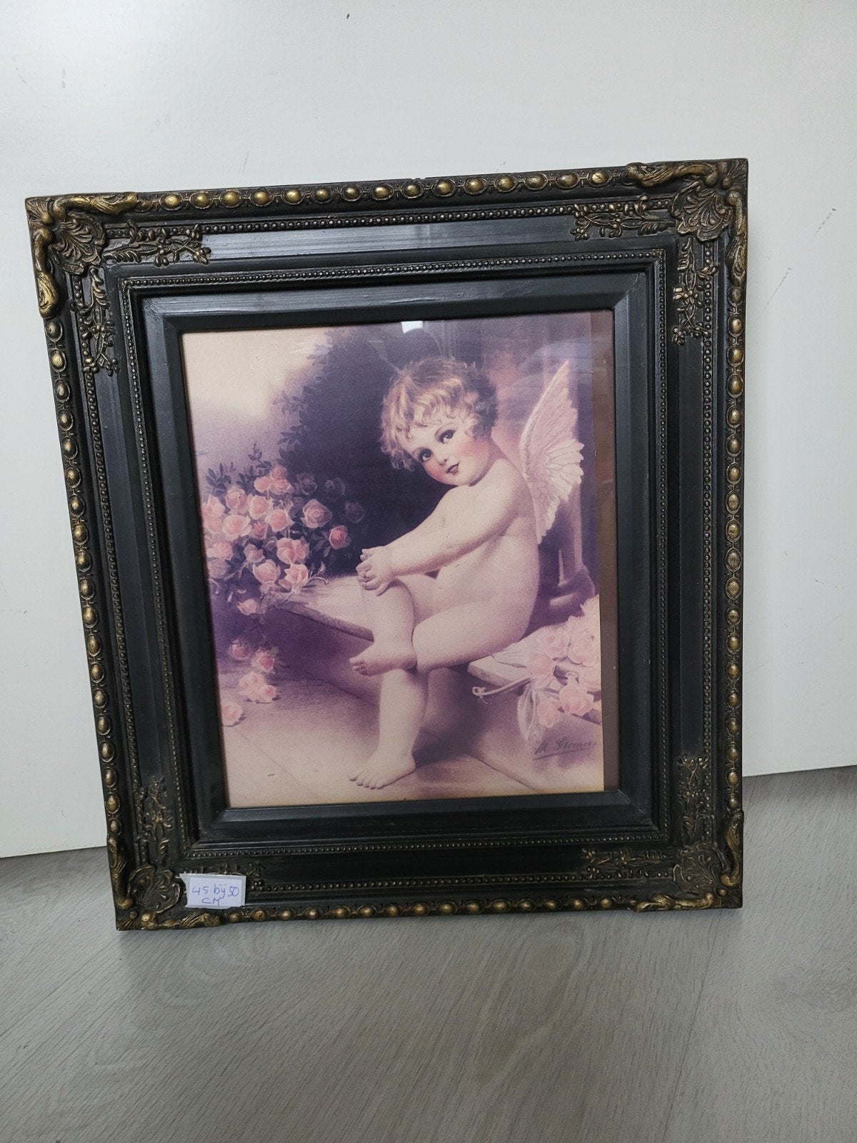 mooi schilderij en lijst, Ophalen of Verzenden, Zo goed als nieuw, Hout