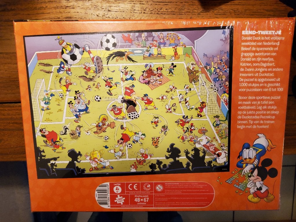 Donald Duck legpuzzel Eend-tweetje, Ophalen of Verzenden, 500 t/m 1500 stukjes, Nieuw, Legpuzzel