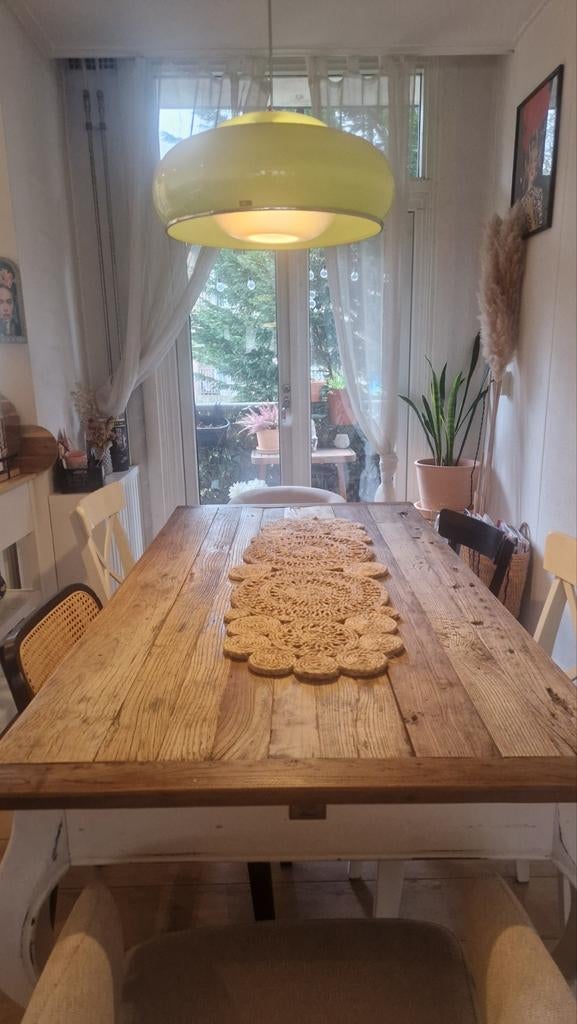 Riviera Maison driftwood tafel, Huis en Inrichting, Complete eetkamers, Gebruikt, Ophalen