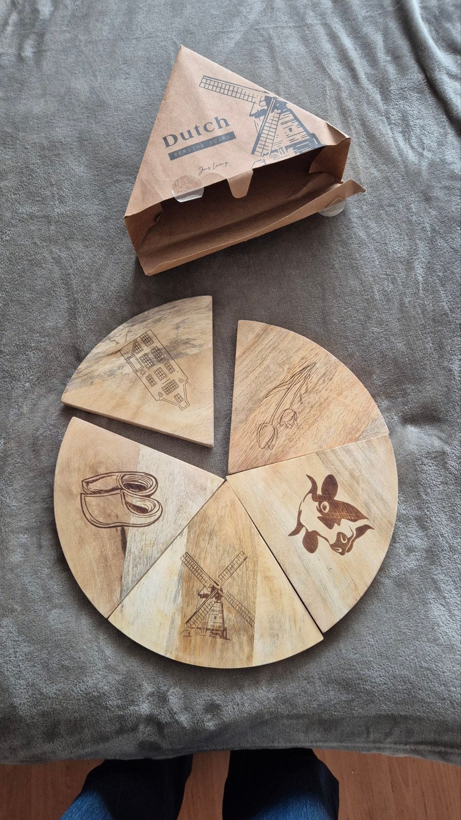Houten onderzetters met Nederlandse symbolen, Ophalen, Hout, Nieuw, Landelijk