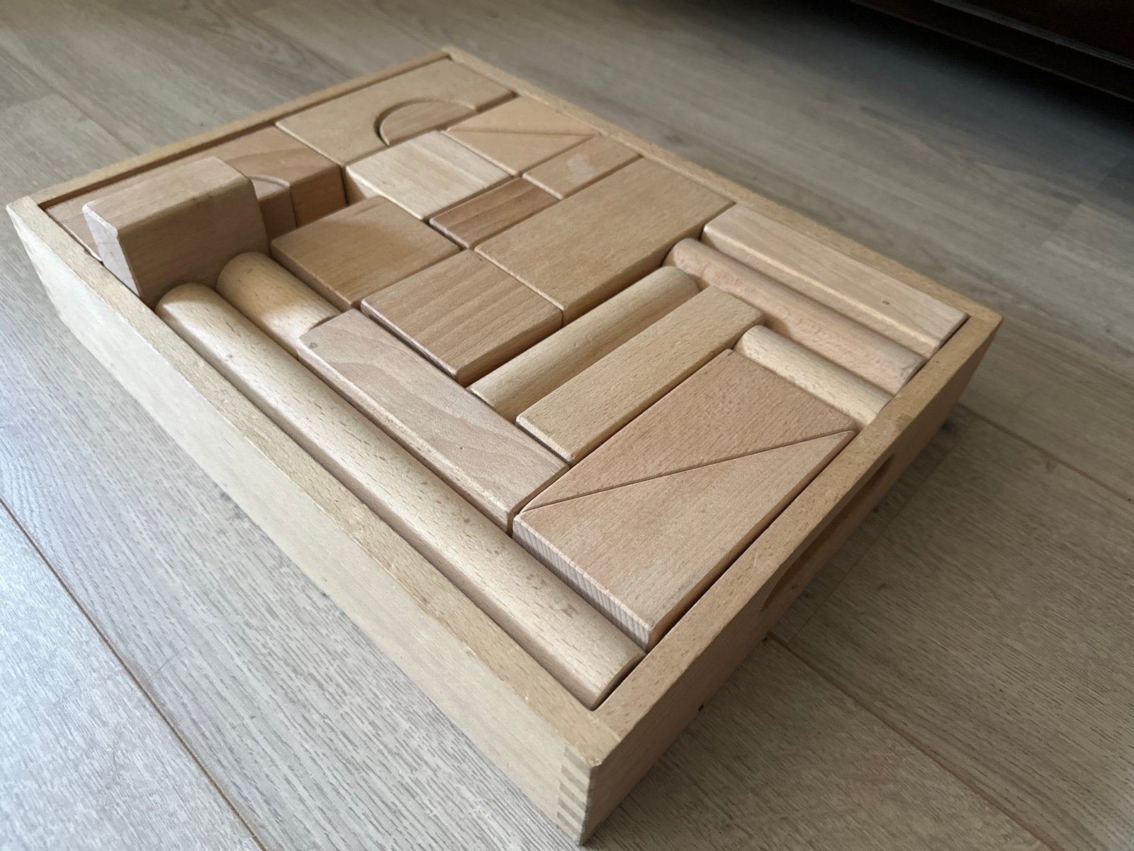 Houten blokken set - Hoogwaardig speelgoed voor kinderen, Ophalen of Verzenden, Zo goed als nieuw, Overige typen