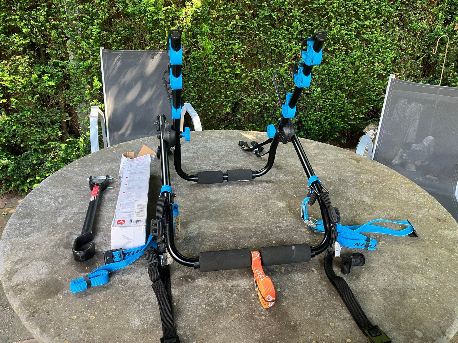 B Twin Fietsendrager achterklep, 3 fietsen met bike adaptor, 3 fietsen of meer, Gebruikt, Elektrische fiets, Achterklepdrager