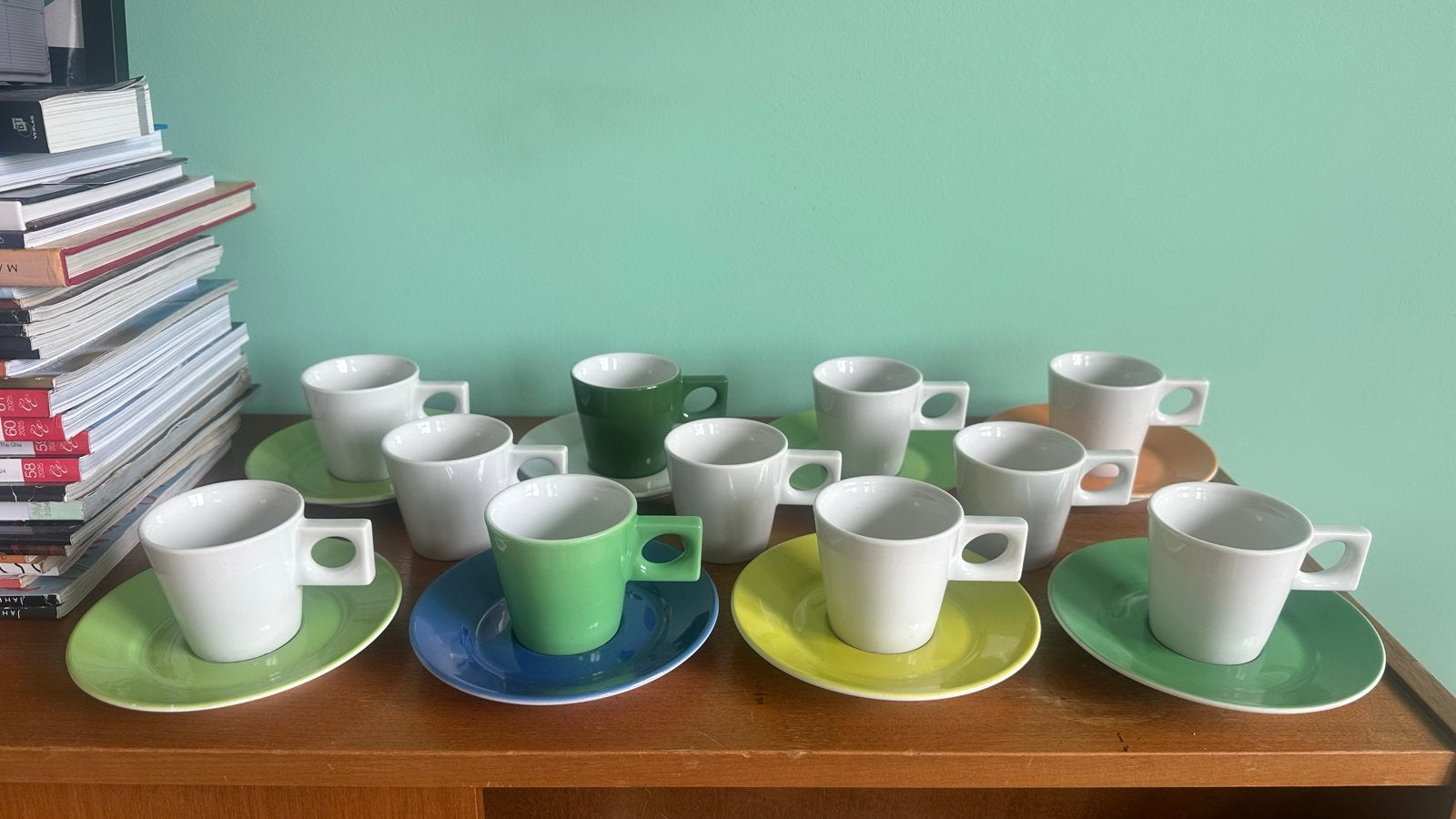 Prachtige Vibtage Walküre koffie kop en schotel sets, Huis en Inrichting, Keuken | Servies, Ophalen, Gebruikt, Overige merken