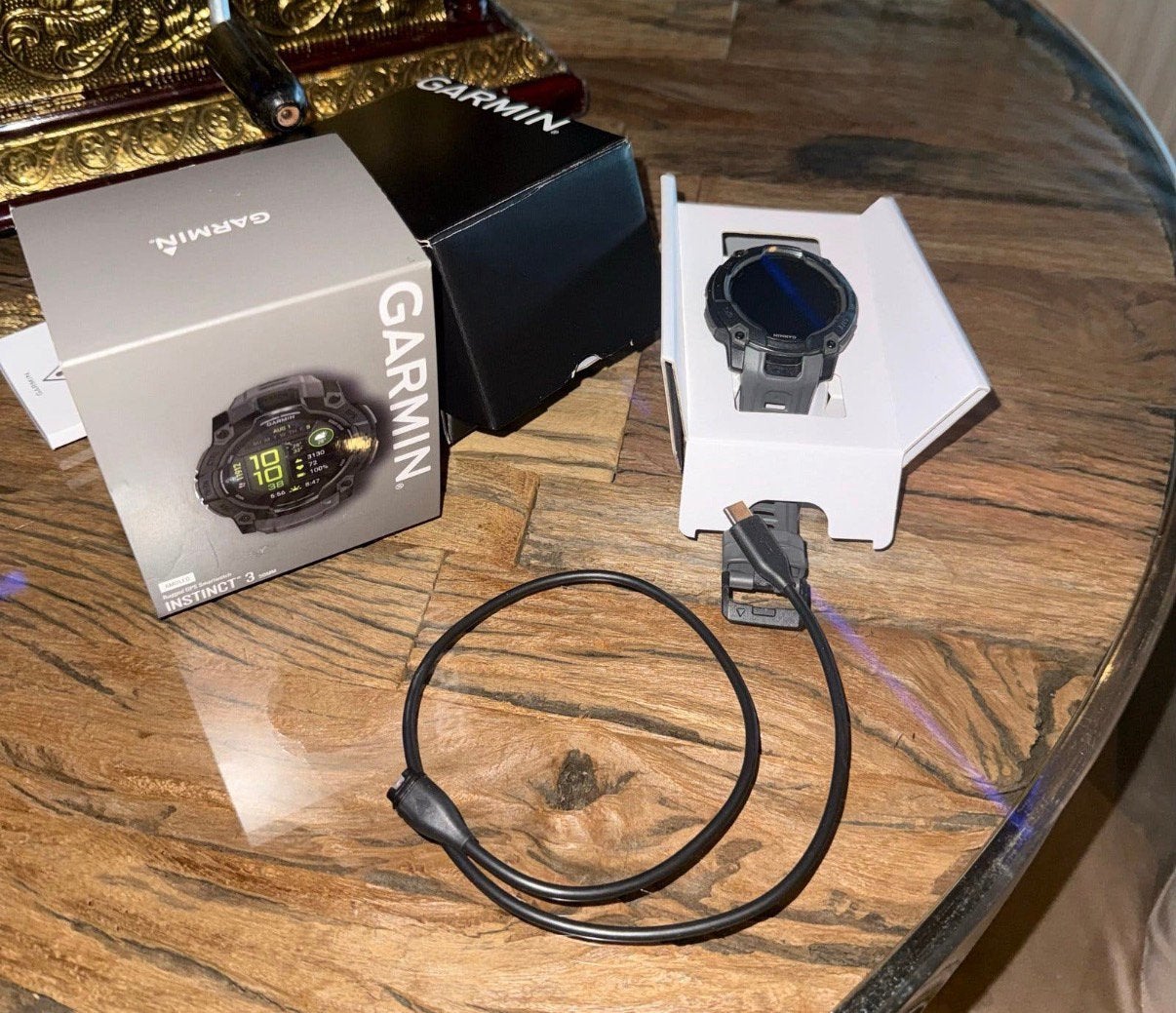 Garmin instinct 3 amoled 50mm, Verzenden, Zo goed als nieuw, Zwart, Android