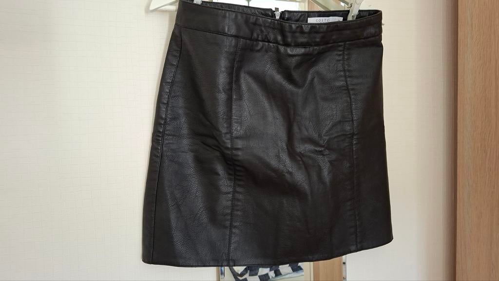 Rokje Costes, maat M, Leather look, Maat 38/40 (M), Zwart, Ophalen of Verzenden, Zo goed als nieuw