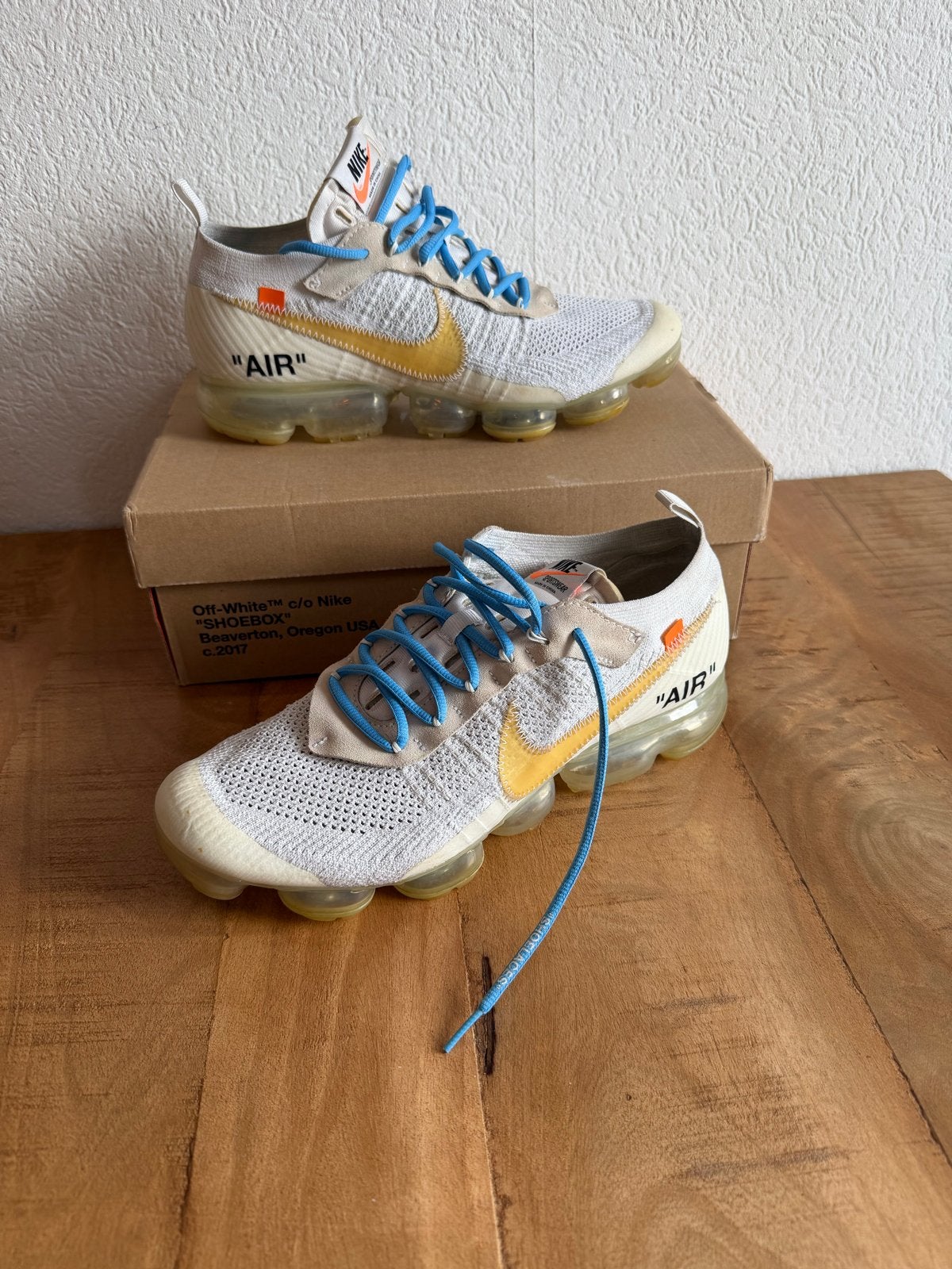 Nike Air VaporMax x Off-White 'The Ten' Sneakers, Kleding | Heren, Schoenen, Ophalen of Verzenden, Gedragen, Wit, Sneakers of Gympen