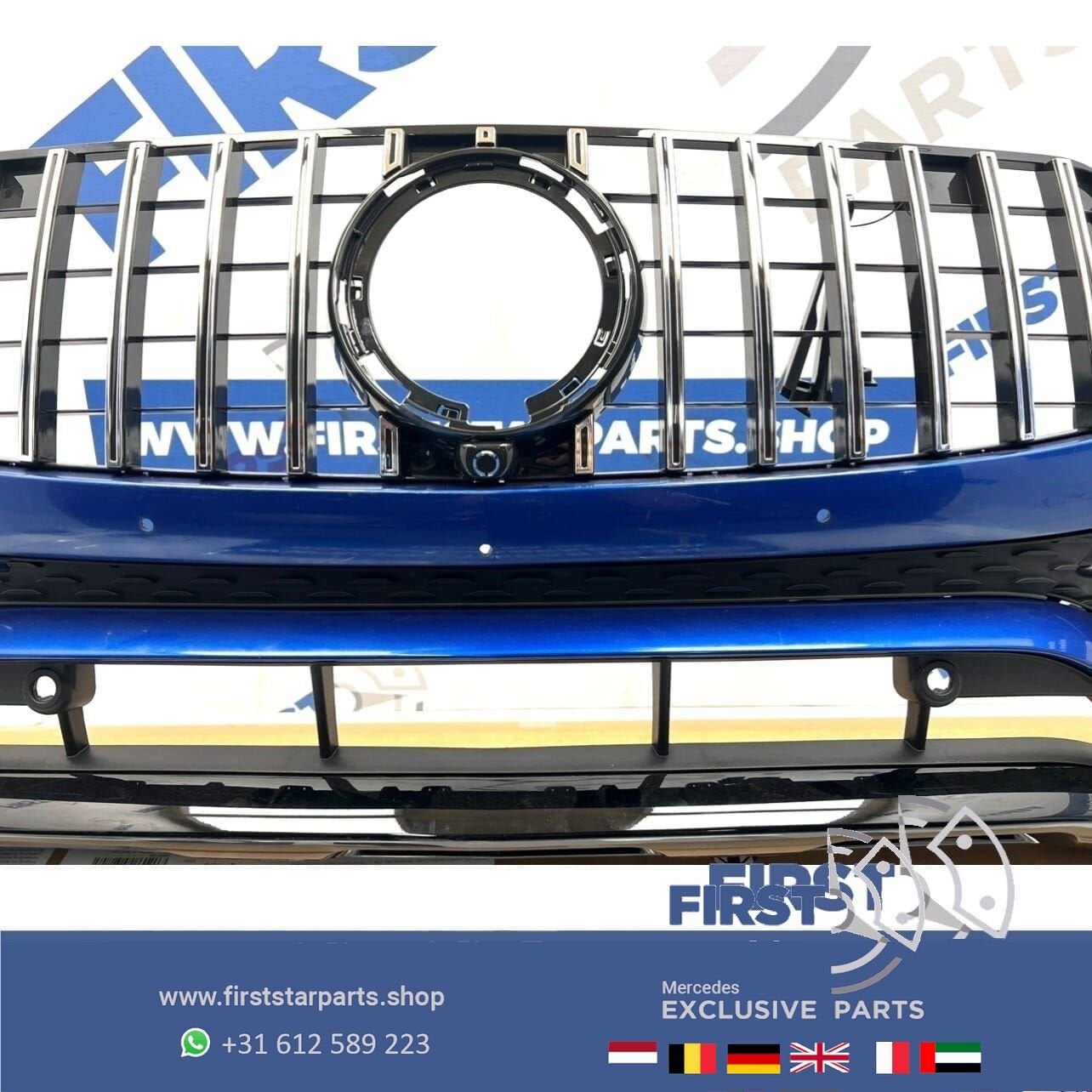 W253 BUMPER GLC FACELIFT AMG VOORBUMPER Mercedes 2018-2022 B, Gebruikt, -, Voor, Ophalen of Verzenden
