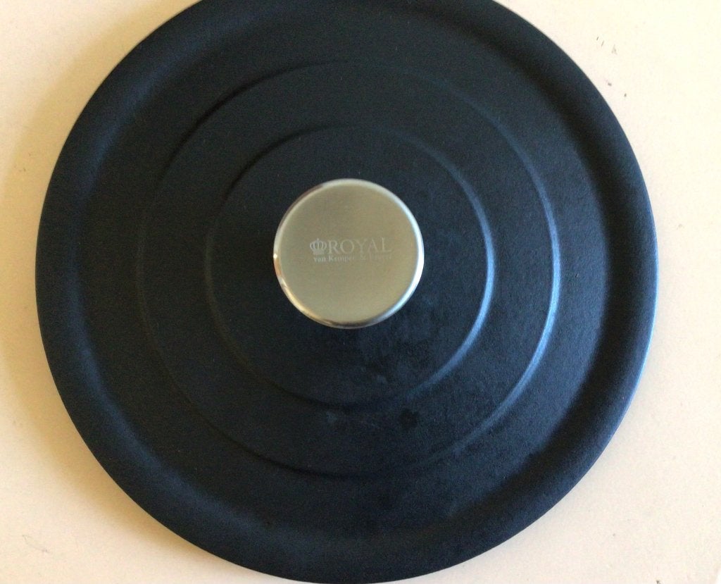 Deksel gietijzer, Van Kempen&Begeer, braadpan, ø22cm, Gebruikt, Gietijzer, Overige typen, Ophalen of Verzenden