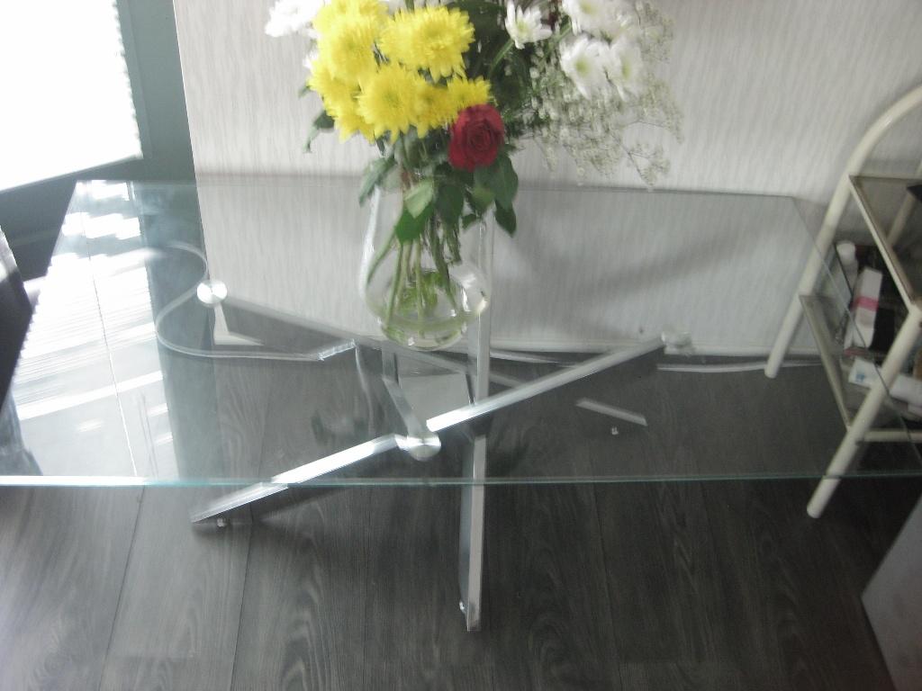 tafel, Ophalen of Verzenden, Gebruikt, Rechthoekig, 50 tot 100 cm