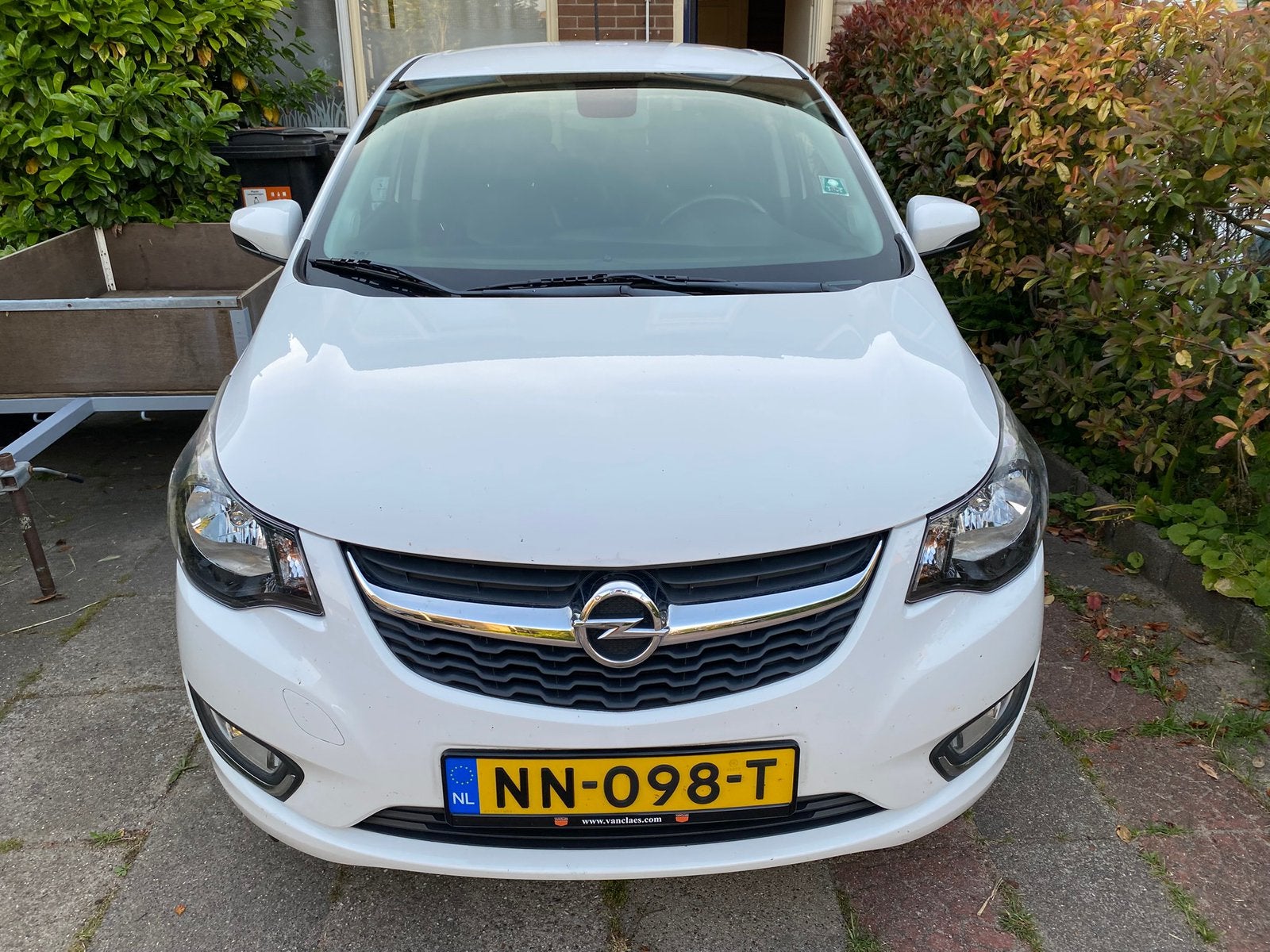 Opel Karl 1.0 Ecoflex 55KW 2017 Wit ,5900 €, Auto's, Voorwielaandrijving, 839 kg, 74 pk, Wit