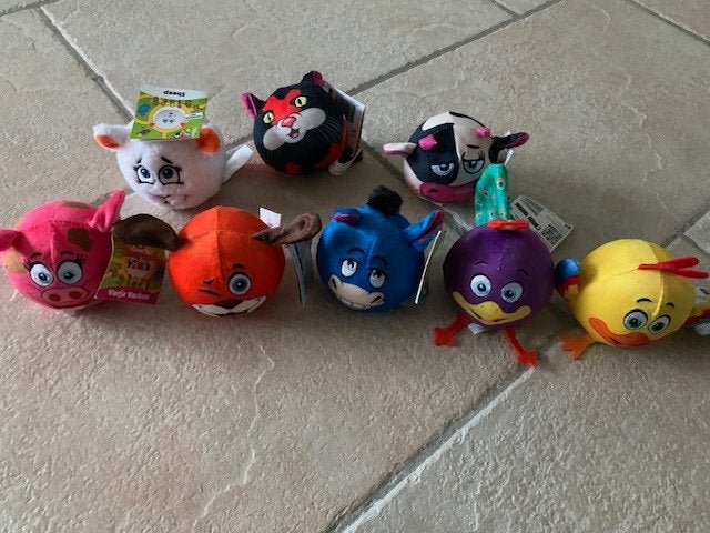 8 boerderij mini’s knuffels nieuw, Ophalen of Verzenden, Nieuw, Overige typen