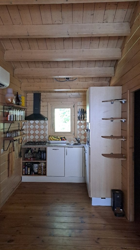 Kitchen, Huis en Inrichting, Keuken | Complete keukens, Ophalen, Gebruikt, Composiet, Hoekkeuken