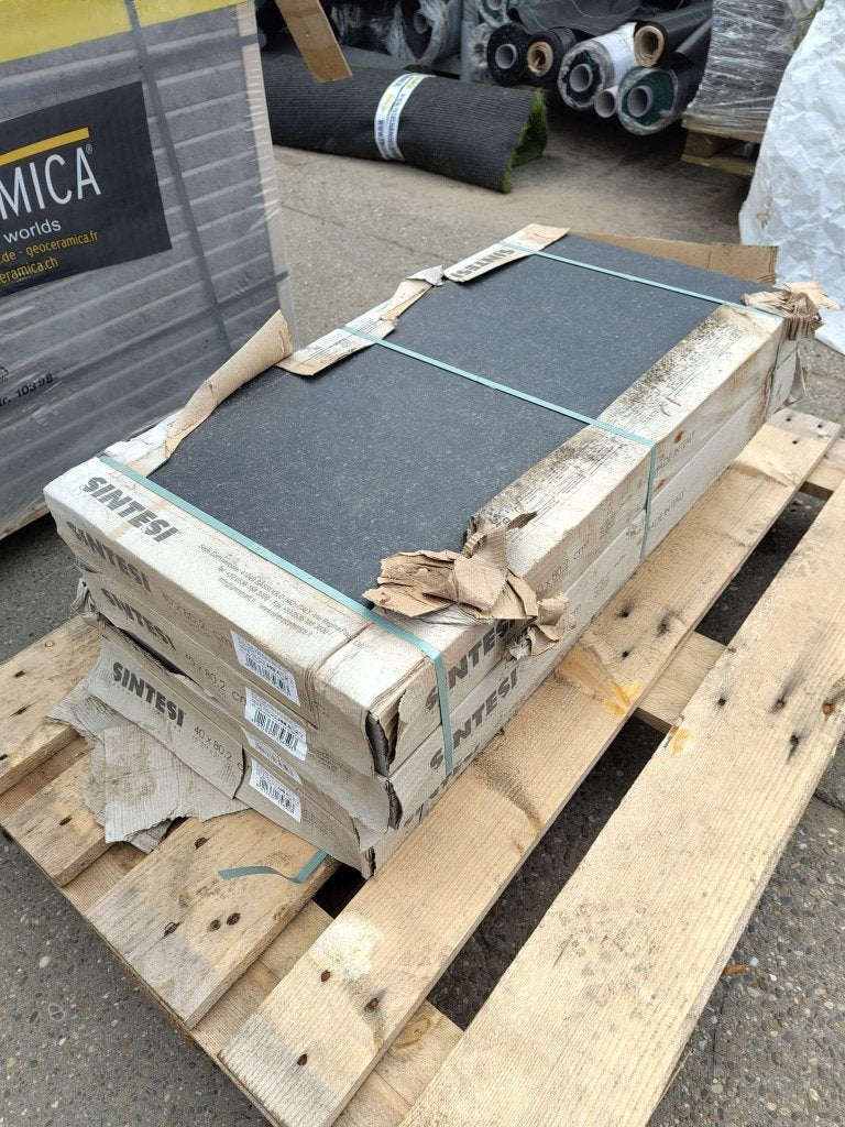 Plavuizen 40x80x1 Blue Home Black, Tuin en Terras, Tegels en Klinkers, Niet ingevuld, Keramiek, Niet ingevuld, Nieuw