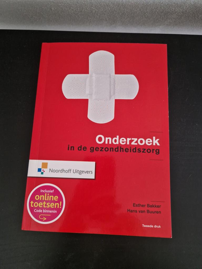 Studieboek onderzoek in de gezondheidszorg, Boeken, Ophalen of Verzenden, Beta, Nieuw, HBO