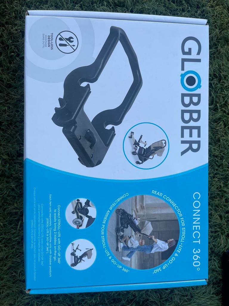 Globber Connect 360 Achterconnector voor Stroll-LITE, Nieuw, Duowagen, Ophalen, Kinderwagen