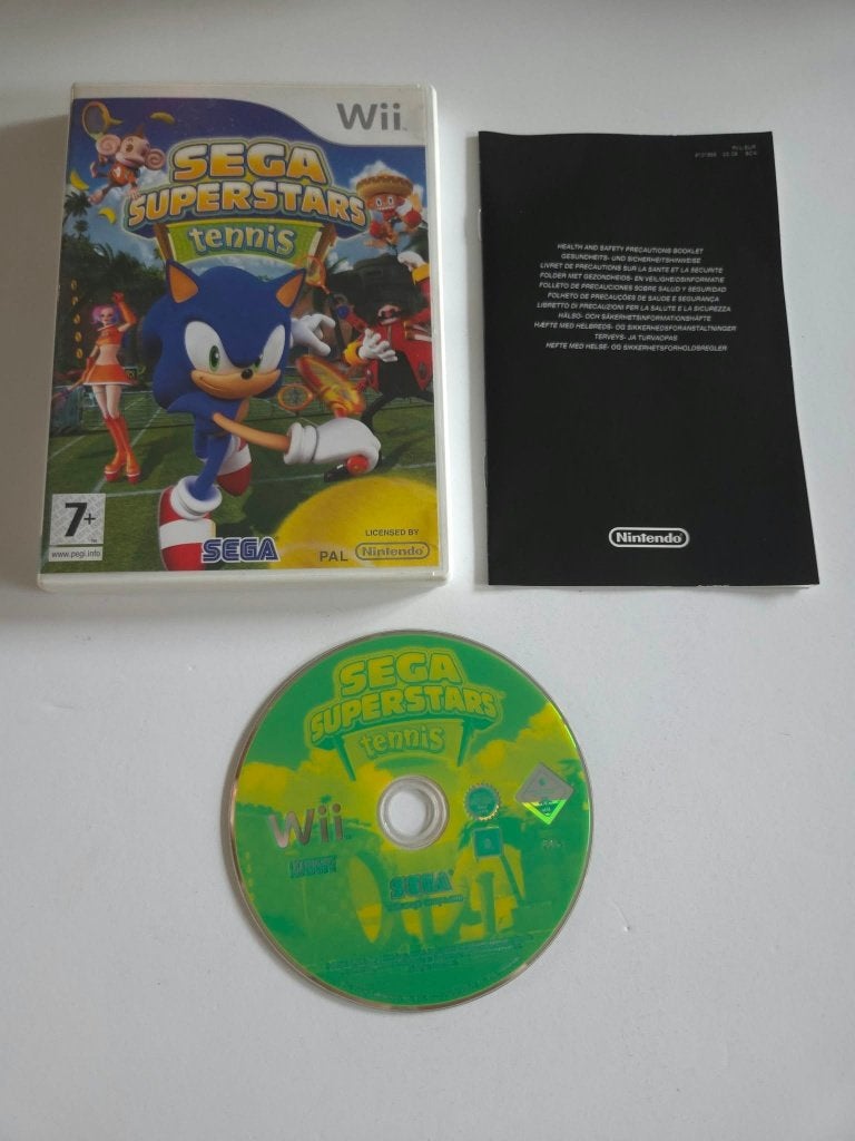 Nintendo Wii - Sega Superstars Tennis - 11420, Spelcomputers en Games, Ophalen of Verzenden, Zo goed als nieuw, Sport, 3 spelers of meer