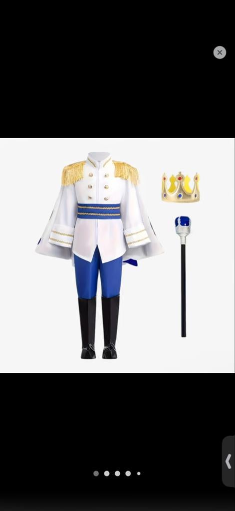 Prins Kostuum voor Jongens - Carnaval/Verkleedfeest, Ophalen of Verzenden, Nieuw, 122 t/m 128, Jongen