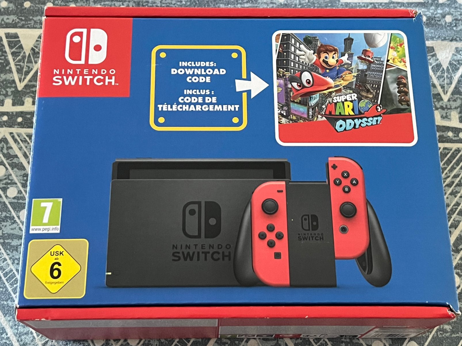 Nintendo Switch Super Mario Odyssey-bundel Als Nieuw, Ophalen of Verzenden, Zo goed als nieuw, Met 1 controller, Switch 2019 Upgrade