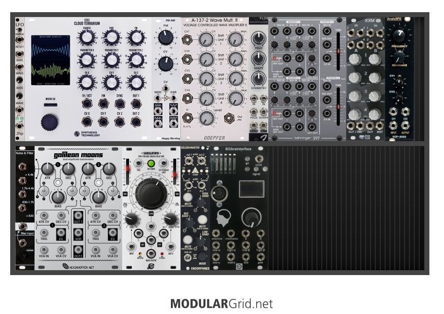 Eurorack (lfo/vco/folders/filters/envca/fx/interface), Verzenden, Zo goed als nieuw