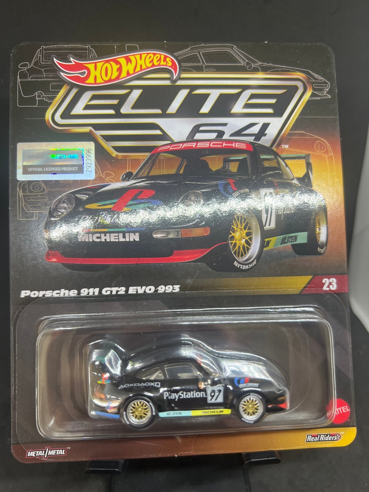 Hot Wheels Elite 64 Porsche 911 GT2 EVO 993 PlayStation, Ophalen of Verzenden, Nieuw, Overige typen