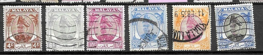 MALEISISCHE STATEN-SELANGOR 1949, Ophalen of Verzenden, Gestempeld, Zuidoost-Azië