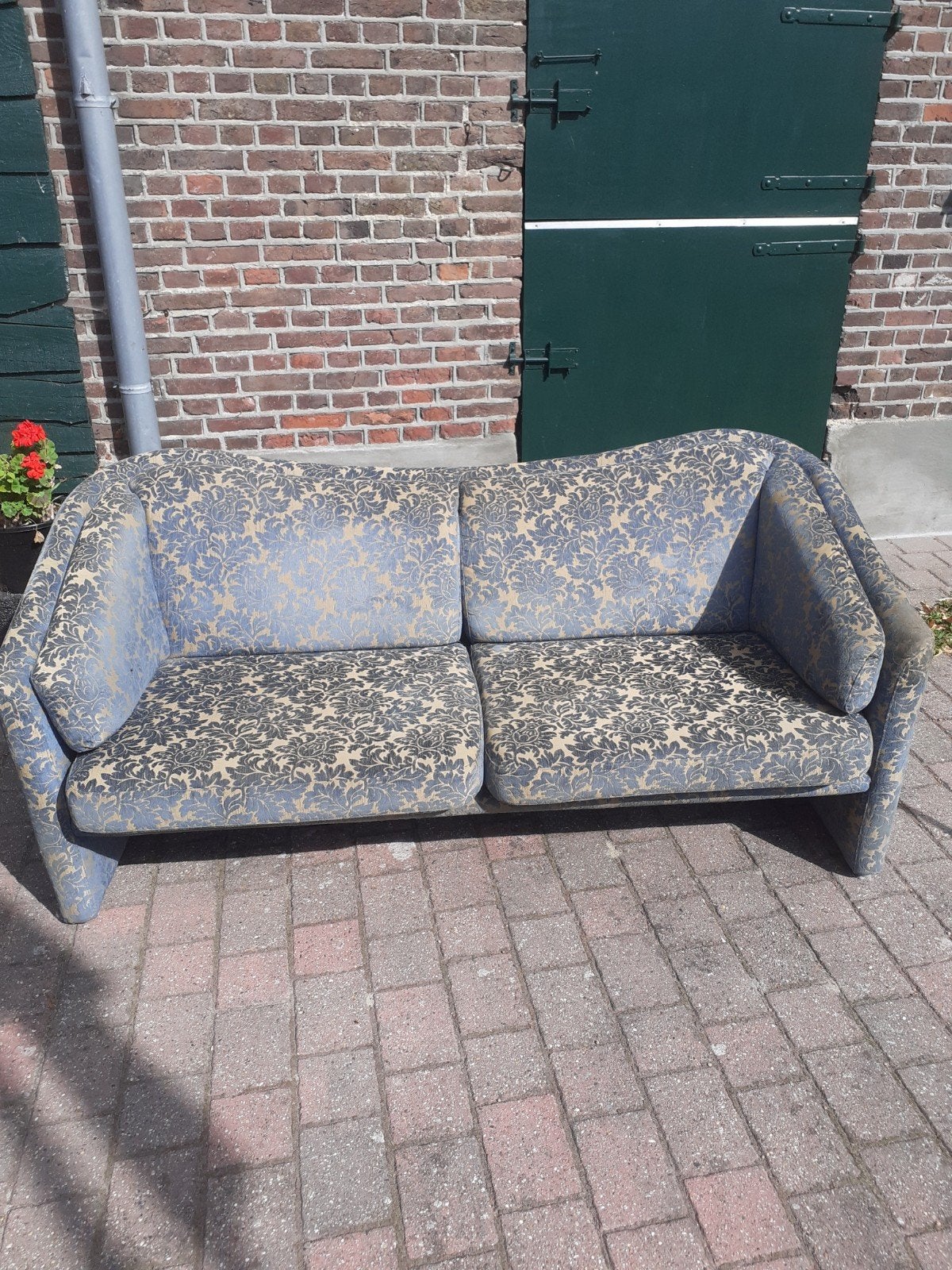 Bank tweezits bankstel, Huis en Inrichting, Ophalen, Gebruikt, 150 tot 200 cm, Tweepersoons