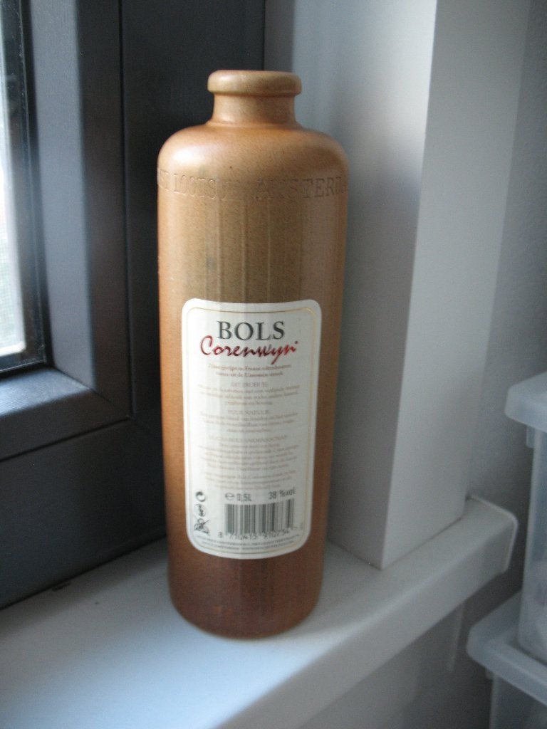 Oude Lege Fles Bols Jenever 0,5 Liter, Ophalen of Verzenden