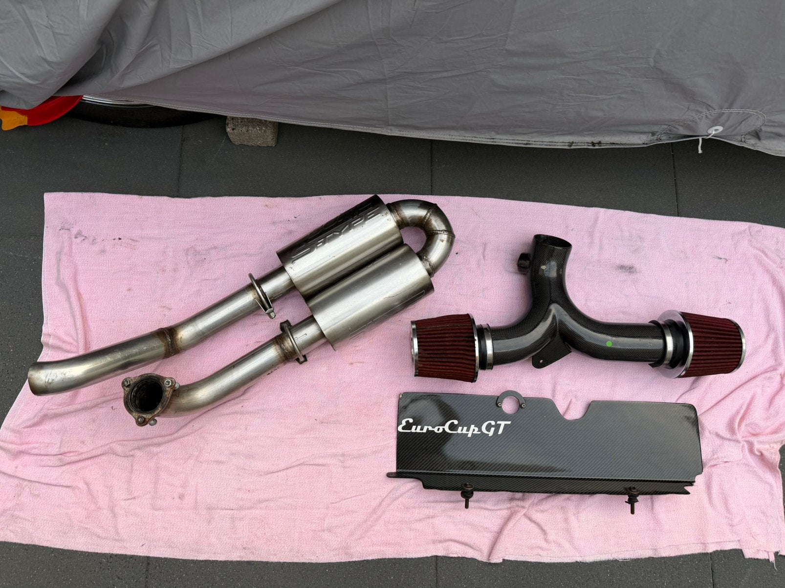 Porsche 997 carrera carbon fiber Cold air intake en uitlaat, Ophalen of Verzenden, Nieuw, Porsche