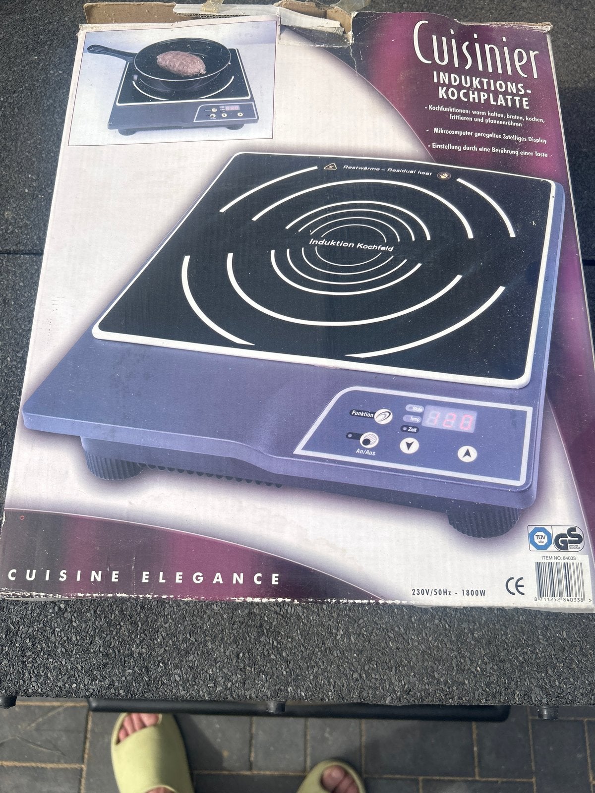 Cuisinier Inductie Kookplaat - Draagbaar Inductie Kookveld, Witgoed en Apparatuur, Kookplaten, Ophalen, Nieuw, 3 kookzones of minder