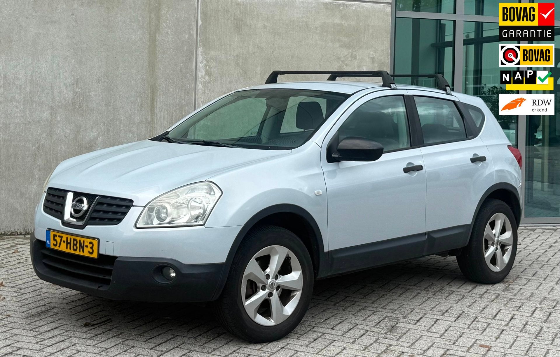 Nissan Qashqai 1.6 Visia 2008 Grijs NAP|PDC|NW APK|TREKHAAK, Auto's, Voorwielaandrijving, Gebruikt, 4 cilinders, Origineel Nederlands