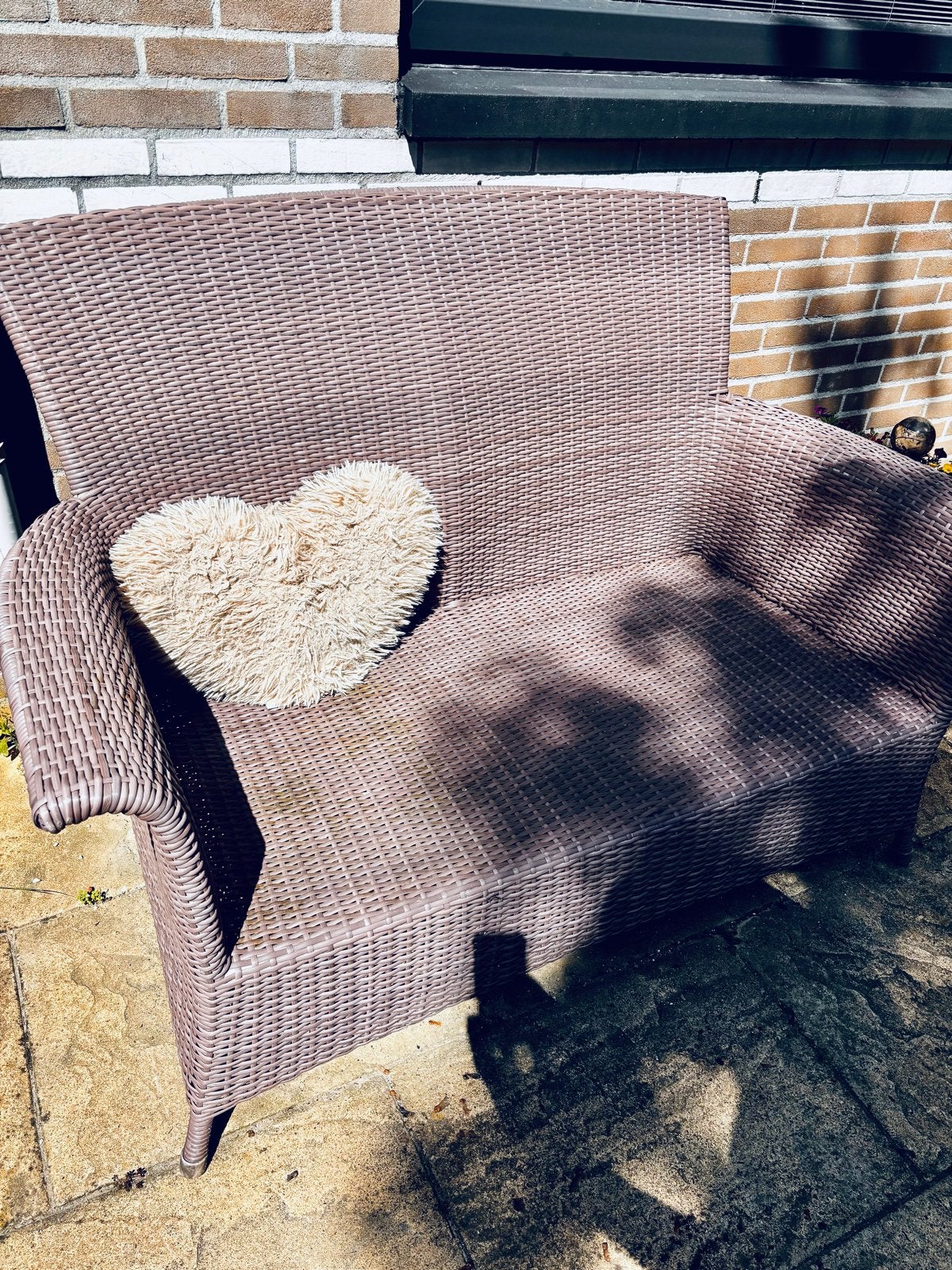 Hartman Wicker Tuinbank - Comfortabel en Duurzaam, Tuin en Terras, Tuinbanken, Gebruikt, Wicker, Ophalen