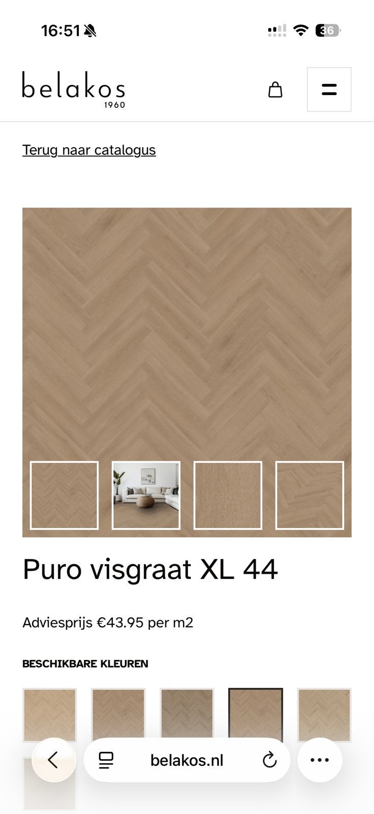 Visgraat pvc licht eiken partij 100m2, Ophalen, 75 m² of meer