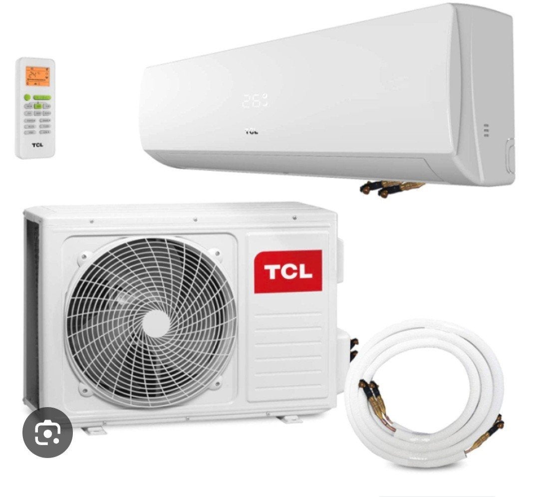 TCL Airco 12000 BTU met 4m leidingen en afstandsbediening, 3 snelheden of meer, Ophalen of Verzenden, 100 m³ of groter, Afstandsbediening