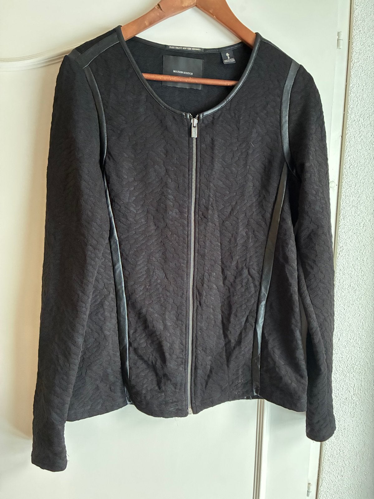 Mooi Maison Scotch Zwart Jasje Maat M, Maat 38/40 (M), Zwart, Ophalen of Verzenden, Zo goed als nieuw