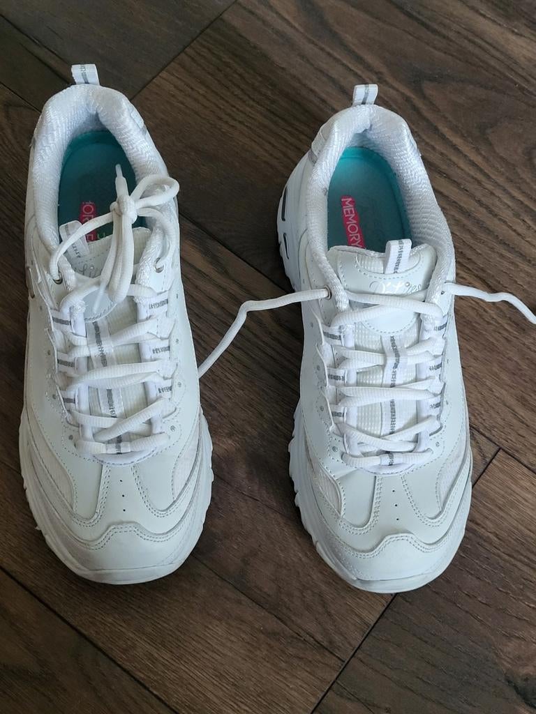 Sketchers, Ophalen of Verzenden, Zo goed als nieuw, Wit, Sneakers of Gympen