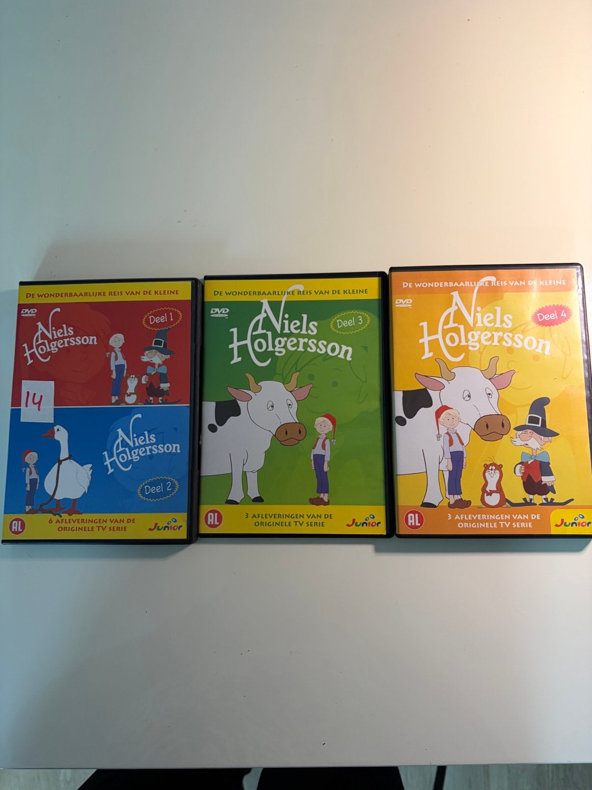 4 DVD Niels Holgersson, Europees, Animatie, Alle leeftijden, Ophalen of Verzenden