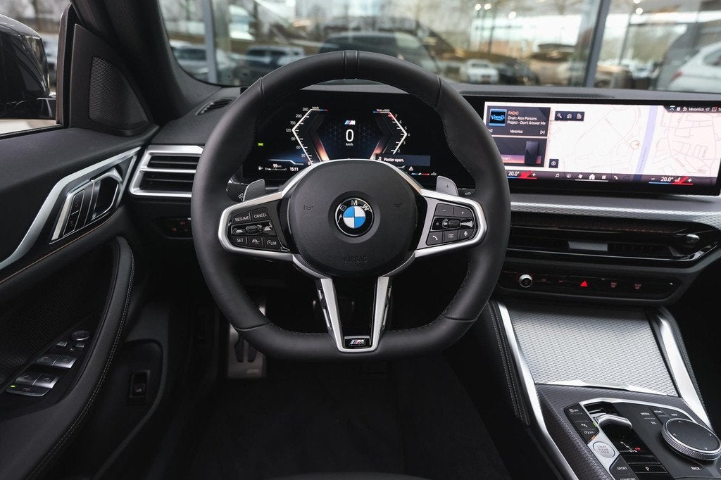BMW 4 Serie Gran Coupé 420i M Sport Automaat / Schuif-kante, Auto's, BMW, Automaat, 1998 cc, Zwart, Zwart