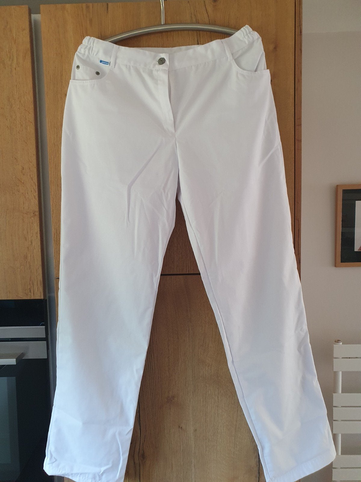 Nieuwe Witte werkbroek zorg, maat 42, De Berkel, Wit, Maat 42/44 (L), Ophalen of Verzenden, Lang