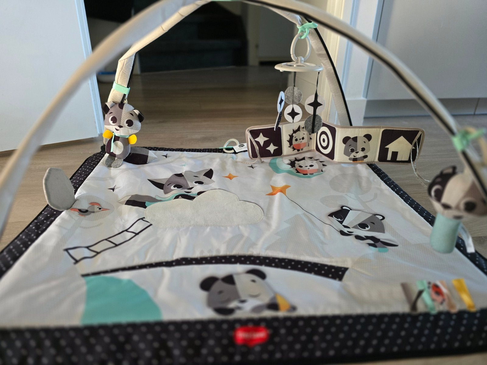Tiny Love Speelkleed met Babygym - Zwart/Wit, Ophalen of Verzenden, Zo goed als nieuw, Speelkleed
