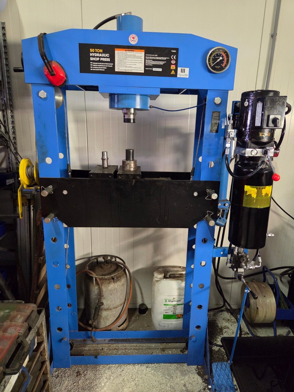 50 Ton Hydraulische Werkplaatspers, Ophalen